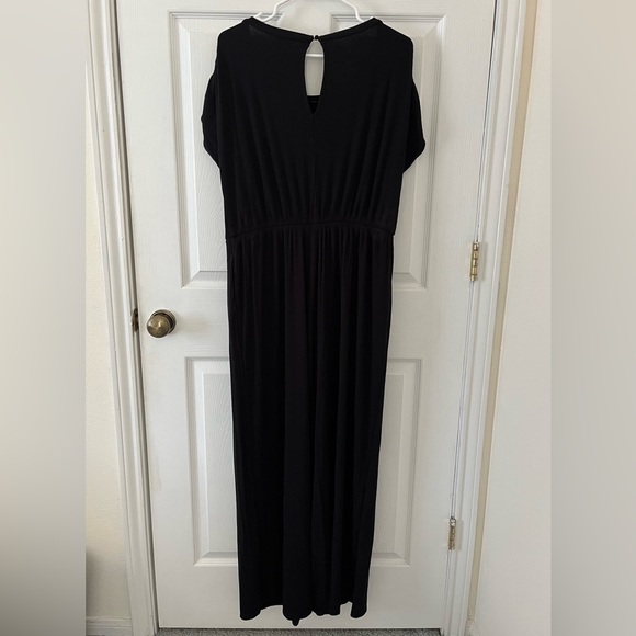 Lane Bryant Black Short Sleeve Jumpsuit - Picture 3 of 4